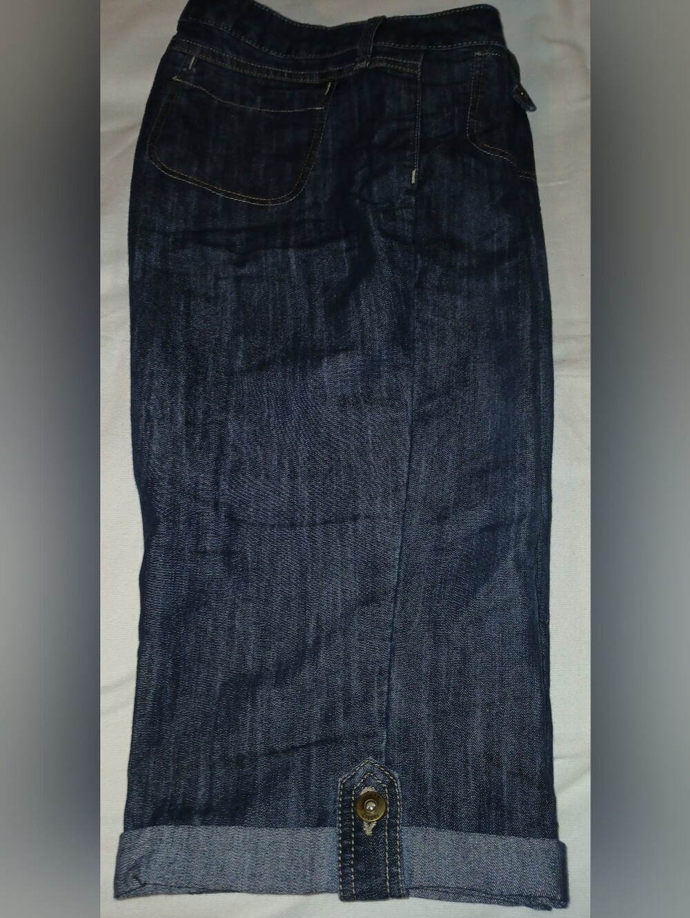 Pre-loved Denim Shorts with Back Pockets - Blue